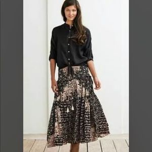 Poupette St Barths Printed Maxi Skirt S
